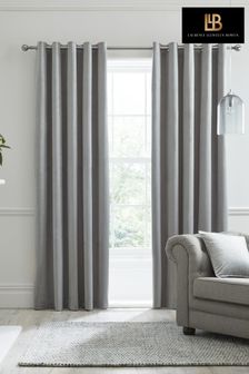 Laurence Llewelyn-Bowen Silver Montrose Eyelet Curtains