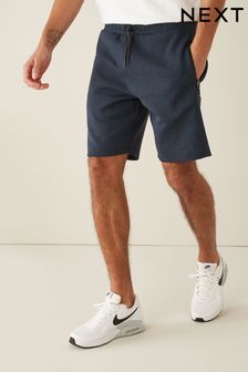 Navy Jersey Shorts With Zip Pockets (T01843) | £24