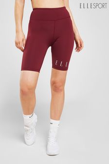 ELLE Sport Red Performance High Waisted Cycling Shorts