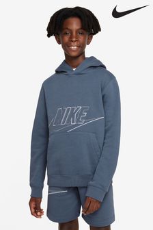 Nike Blue Multi Logo Overhead Hoodie (T02753) | £45