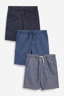 3 Pack Pull-On Shorts (3-16yrs)