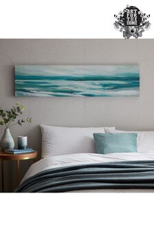 Art For The Home Blue Abstract Shores Canvas