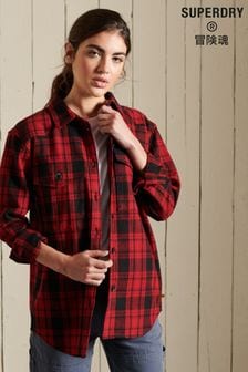 Superdry	Red Check Shacket