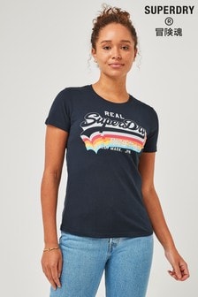 Superdry Blue Vintage Logo T-Shirt