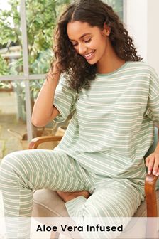 Cotton Pyjamas With Aloe Vera Finish