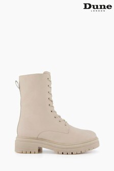 Dune London Natural Paradisa Heavy Outsole Lace-Up Boots