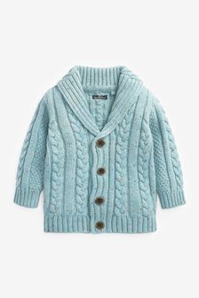 Cable Button Through Cardigan (3mths-7yrs)