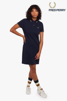Fred Perry Navy Blue Twin Tipped Polo Dress