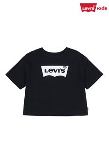 levis black crop top