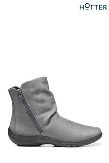 Hotter Grey Whisper Extra Wide Fit Zip Ankle Boots