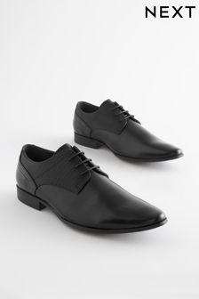 Black Derby Shoes medusa (T09906) | £35