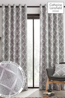 Catherine Lansfield Grey Curtains