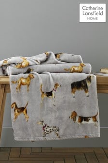 Catherine Lansfield Natural Country Dogs Throw