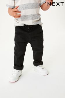Black Super Soft Pull-On Jeans With Stretch (3mths-7yrs) (T10596) | £11 - £13