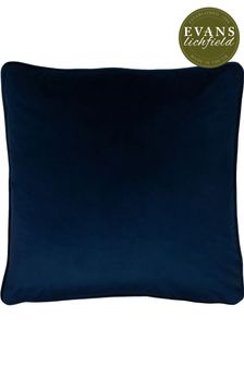 Evans Lichfield Royal Blue Opulence Velvet Polyester Filled Cushion