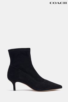 Coach Jade Black Suede Sock Boots (T11347) | £275
