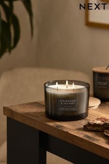 Grey Bronx Cedarwood and Vetitver Scented Multi Wick 3 Wick Candle (T12374) | £16