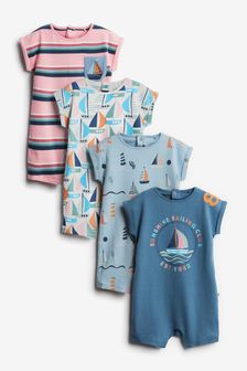 4 Pack Baby Printed Rompers (0mths-3yrs)