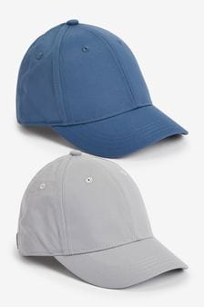 Grey/Blue 2 Pack Sporty Caps (1-16yrs) (T12936) | £12 - £16
