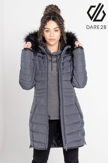 Womens Grey Hooded Coats \u0026 Jackets 
