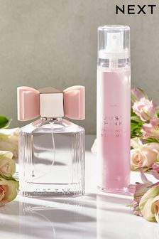 Just Pink 100ml Eau De Parfum Perfume and 145ml Body Mist Gift Set (T15038) | £18