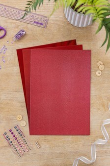 Crafters Companion Red 30 Pack Luxury Cardstock
