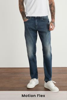 Dark Blue Slim Fit Motion Flex Stretch Jeans (T16142) | £40