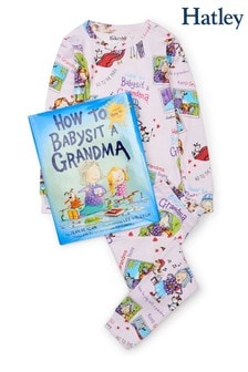 Hatley Pink Long Sleeve How To Babysit Grandma Pyjama Set