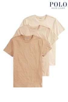 Polo Ralph Lauren Short Sleeved Crew Neck T-Shirts 3 Pack (T16449) | £50