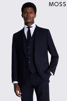 Moss Tailored Fit Black Suit: Jacket (T16679) | £169
