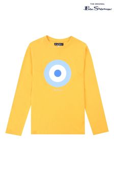 Ben Sherman Yellow Target Long Sleeve T-Shirt