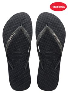 Havaianas Black Slim Glitter Ii Sandals