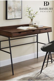 Banbury Designs 3 Drawer Angled Front Desk