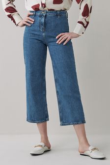 Authentic Straight Leg Cropped Jeans