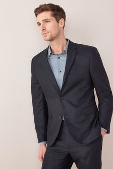 Slim Fit Wool Blend Suit: Jacket