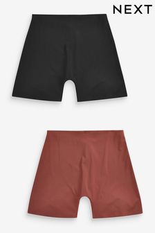 Black/Nude Short Tummy Control Shaping Boy Shorts 2 Pack (T21472) | £35