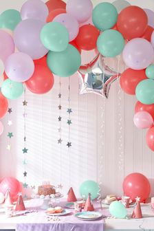Pink Unicorn Birthday Balloon Arch (T22782) | £20