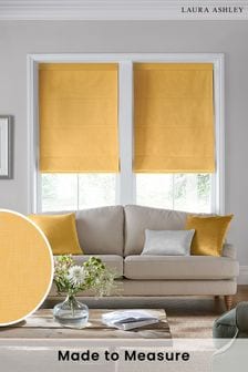 Laura Ashley Yellow Easton Made To Measure Roman Blind
