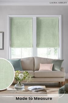Laura Ashley Sage Green Easton Made To Measure Roman Blind