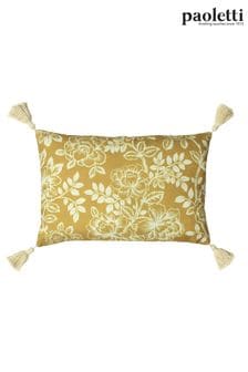 Riva Paoletti Honey Yellow Somerton Floral Polyester Filled Cushion