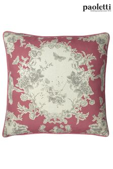 Riva Paoletti Berry Red Burford Floral Polyester Filled Cushion