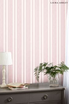 Blush Pink Heacham Stripe Wallpaper