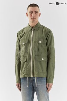 Pretty Green Olive Green Creedence Overshirt (T27691) | £110