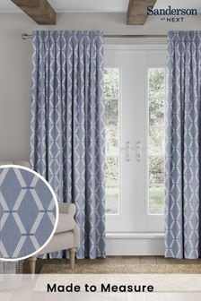 Sanderson Blue Hemsby Made To Measure Curtains