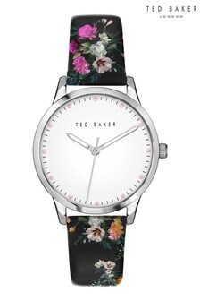 Ted Baker Fitzrovia Bloom Black Strap Watch
