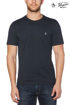 Original Penguin Blue Pinpoint Embroidery T-Shirt