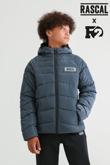 Rascal Boys Grey Vision Quilted Jacket