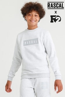 Rascal Boys White Acrux Crew Sweatshirt