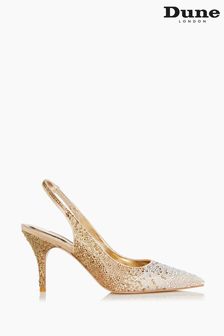 Dune London Natural Captivating Ombre Crystal Slingback Courts (T30578) | £110