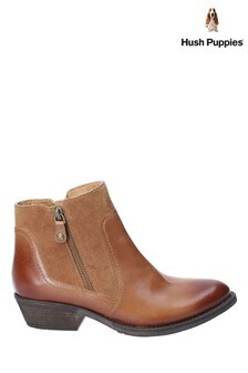 Hush Puppies Isla Zip Up Ankle Boots